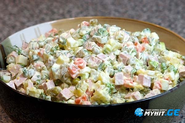 ოლივიე - უგემრიელესი რეცეპტი