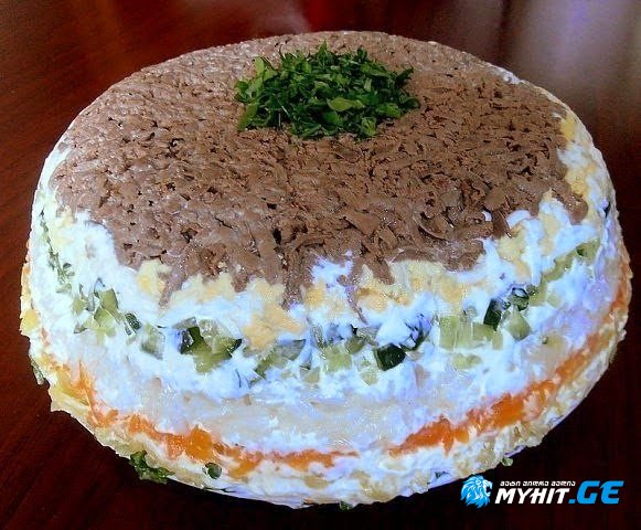 ღვიძლისა და ბოსტნეულის სალათა