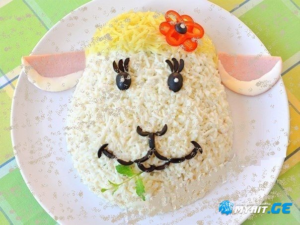 სალათა "ბეკეკა" საახალწლო სუფრისთვის