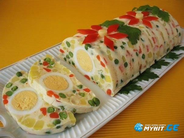 სალათა-ჟელე ბოსტნეულით