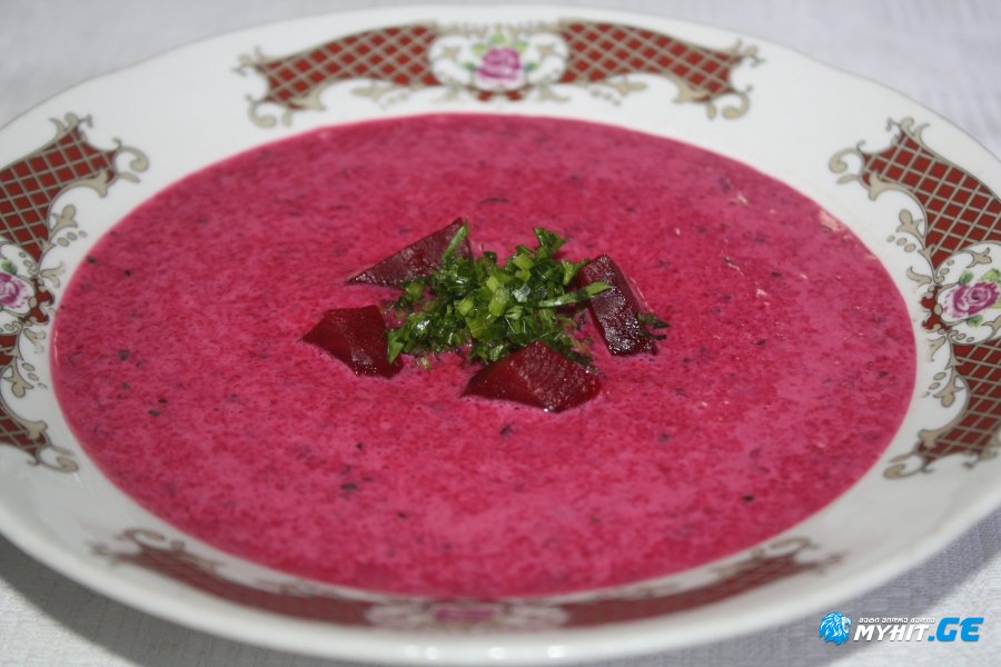 ჭარხლის ცივი წვნიანი