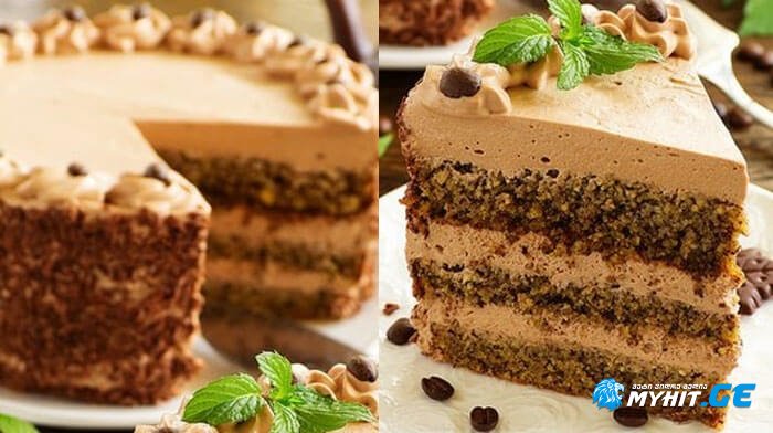 უგემრიელესი ყავისა და თხილის ტორტი ფქვილის გარეშე