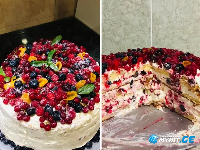 „ზუსტად ისეთია, როგორიც უნდა იყოს!“ - დაუვიწყარი კენკრის ტორტი