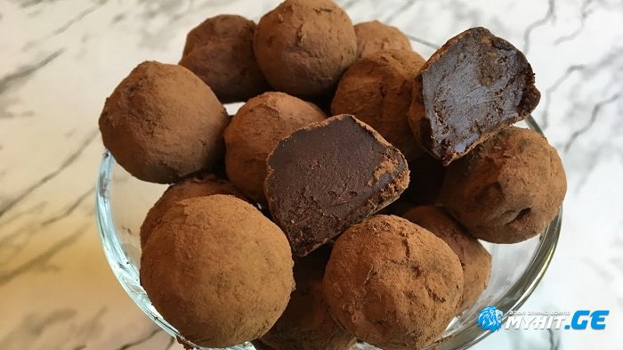 შოკოლადისა და ყავის ტრიუფელები - უგემრიელესი დესერტი საკუთარი ხელით!