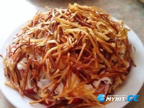 ფენოვანი სალათა "ქერა ლამაზმანი"