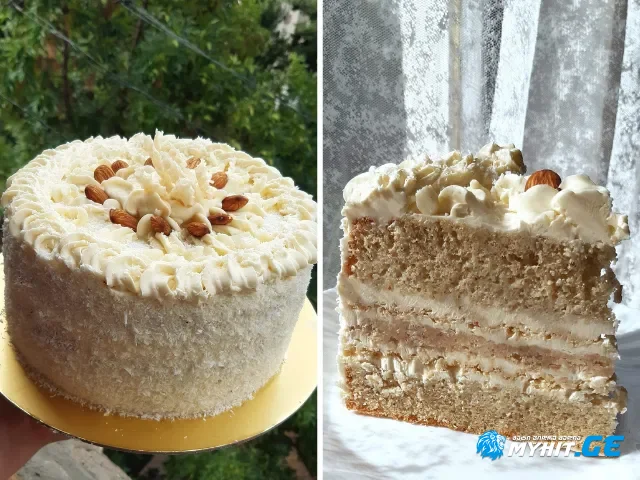 მოგიტანეთ ახალი რეცეპტი - „რაფაელო“ + „სნიკერსი“ და ახალი ნამცხვარიც მზად არის!