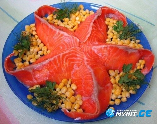 სადღესასწაულო სალათა "ზღვის ვარსკვლავი"