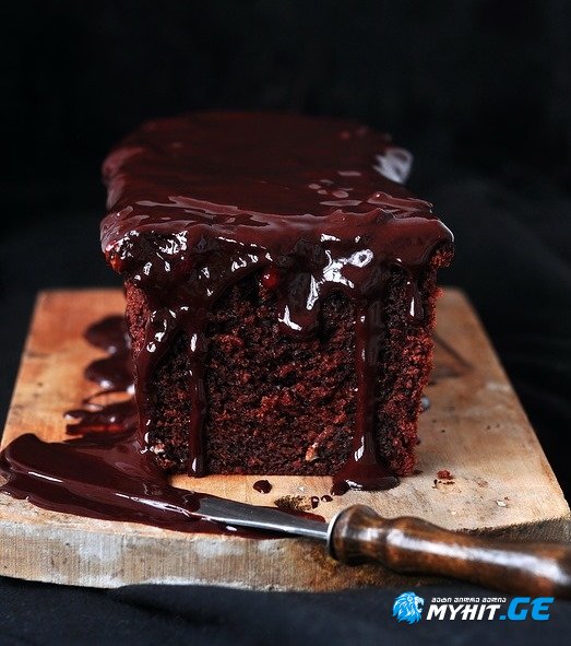 შოკოლადის კექსი ღვინით