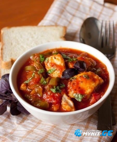 ქათმის სურნელოვანი ჩაშუშული