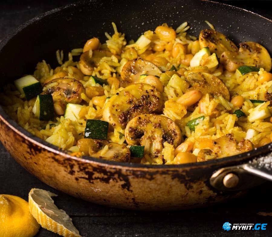 ბოსტნეულის პაე(ლ)ია - მარტივი სამარხვო კერძი