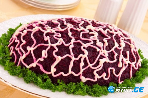 სადღესასწაულო სალათი "შუბა"