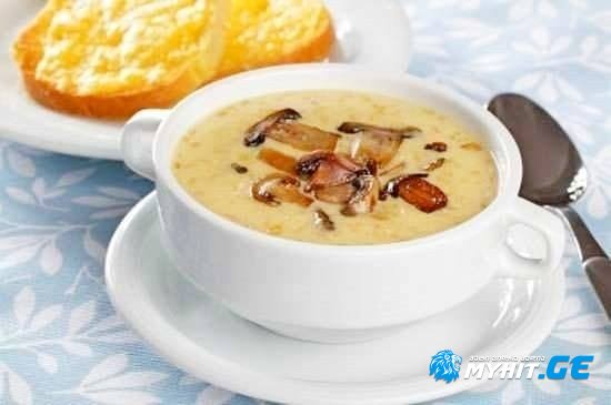 სოკოსა და ყველის სუპი