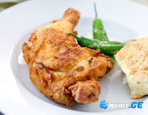 კეფირში დამარინადებული , ხრაშუნაკანიანი ქათამი