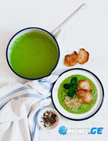 ბარდის სუპი პიტნით -ხასხასა და გემრიელი