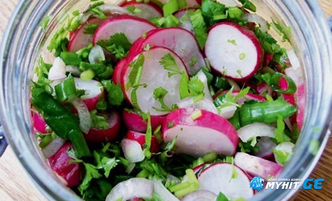 ბოლოკის სალათა ზამთრისთვის