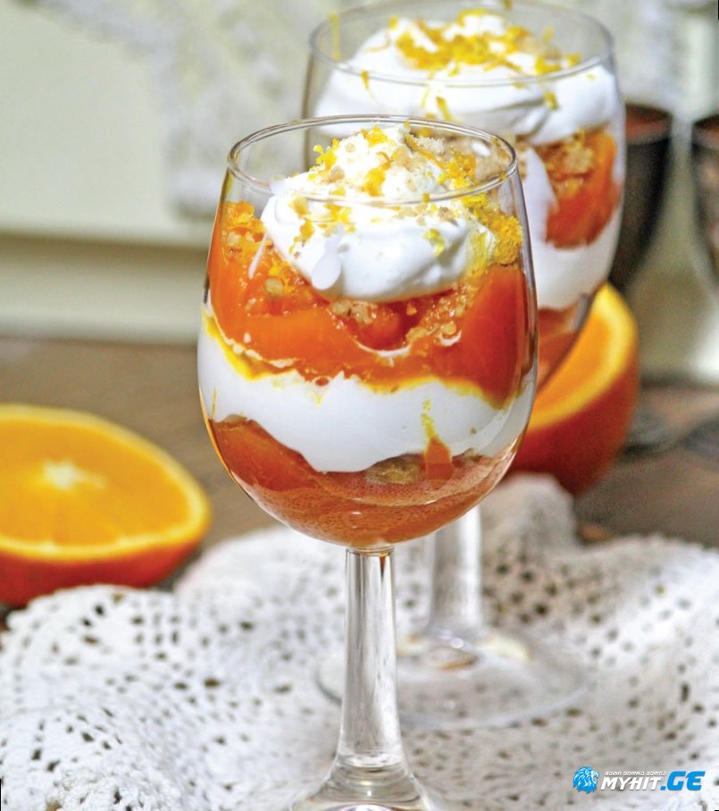 გოგრის უგემრიელესი დესერტი ნაღებითა და ნიგვზით