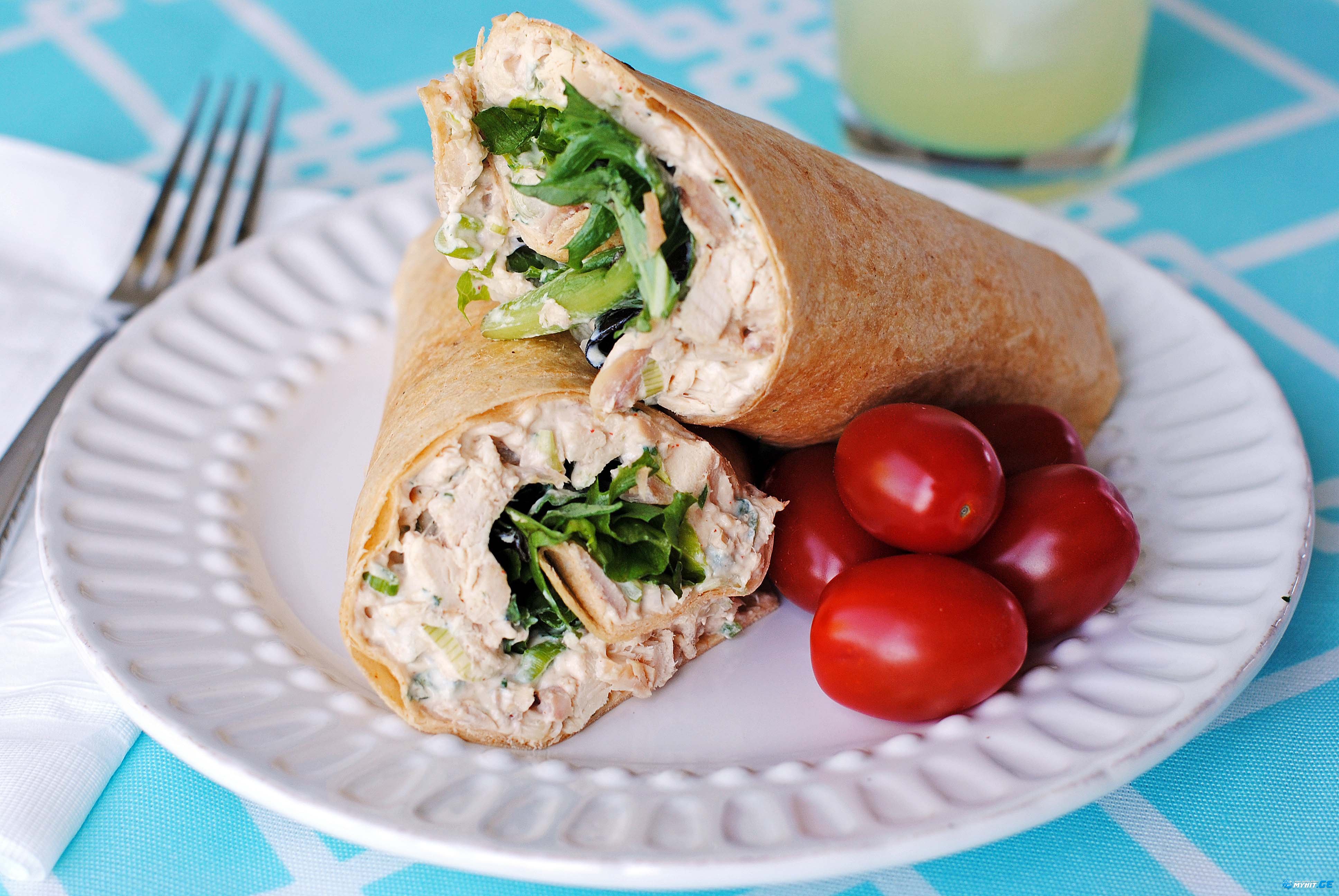 ვრაპი ქათმის სალათით