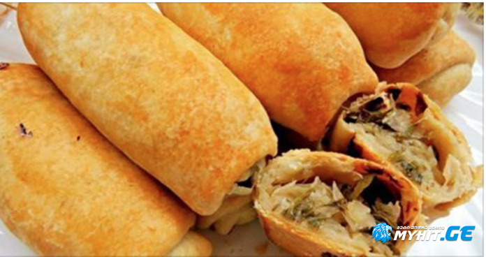 კომბოსტოს სამარხვო ღვეზელები ხრაშუნა კანით და წვნიანი გულსართით