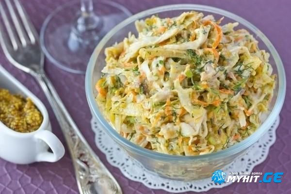 სალათა თხელი ლავაშით