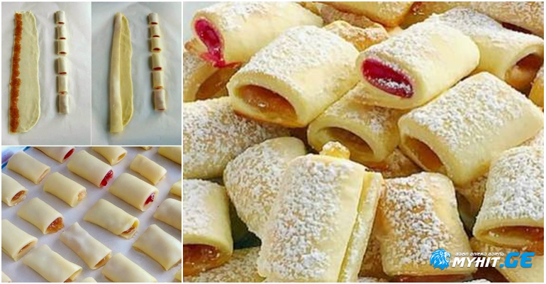 ჩაიზე მისაყოლებელი ხრაშუნა, მსუბუქი ნამცხვრები ჯემით