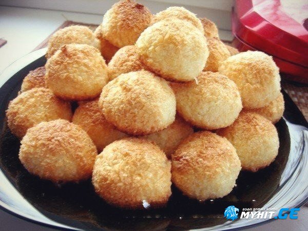 ქოქოსის ხრაშუნა ორცხობილა მხოლოდ 3 ინგრედიენტით