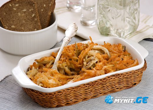 სამარხვო "სალიანკა" ქამა სოკოთი და კომბოსტოთი