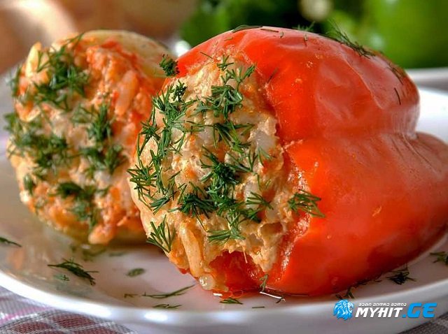 სამარხვო ტოლმა ბულგარულ წიწაკაში