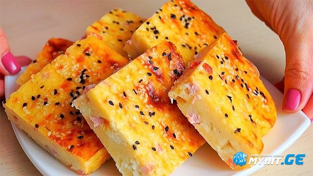 ხაჭო+ყველი+ძეხვი - გემრიელი ღვეზელი სახელად „საუზმე“, რომლის მომზადებას ბავშვიც კი შეძლებს