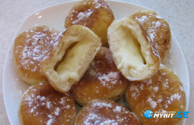 ფუნთუშები მოხარშული კრემით - ისეთი ჰაეროვანი, რომ პირში დნება!