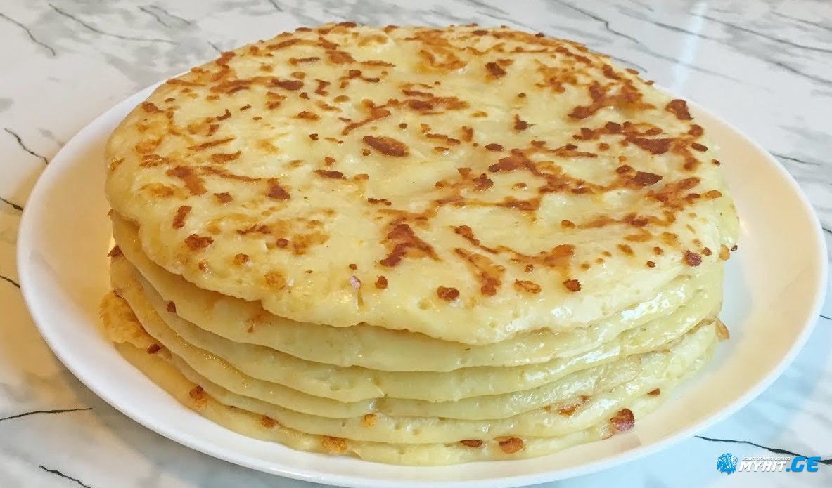 ტაფაზე გამომცხვარი ხაჭაპური-ბლინი 10 წუთში