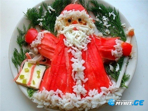 საახალწლო სალათა "თოვლის პაპა"